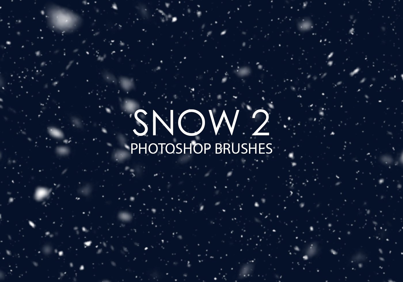 Фотошоп кисти - снег
