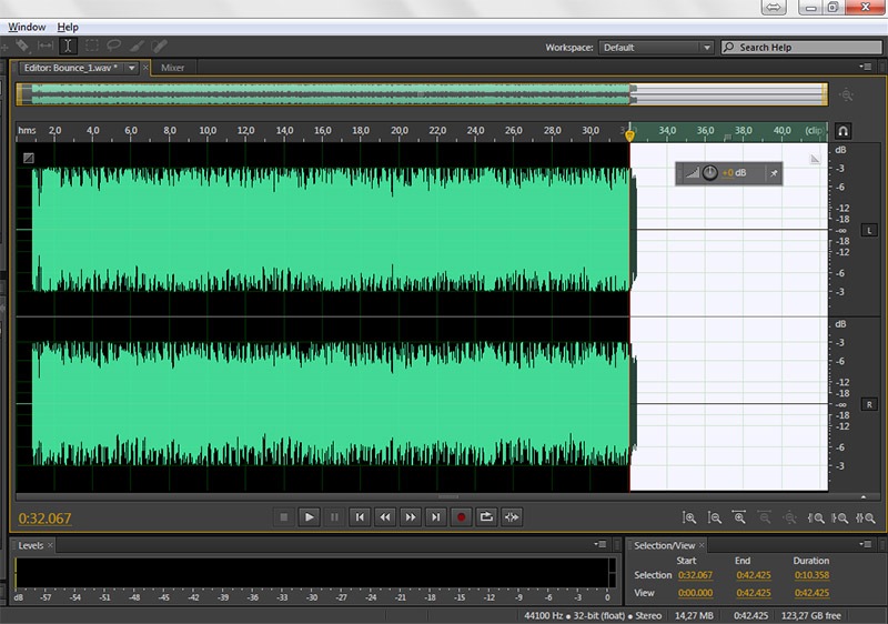 Как качественно обрезать трек в Adobe Audition. Сложный вариант.