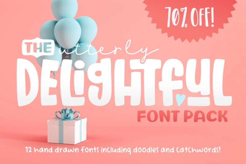 The Utterly Delightful Font Pack (латиница)