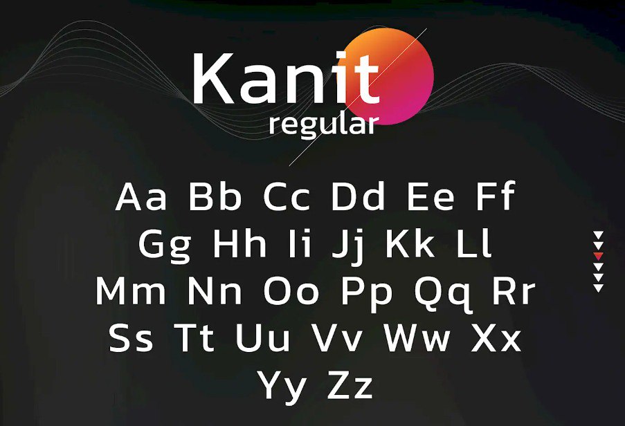 Бесплатный шрифт на русском KANIT