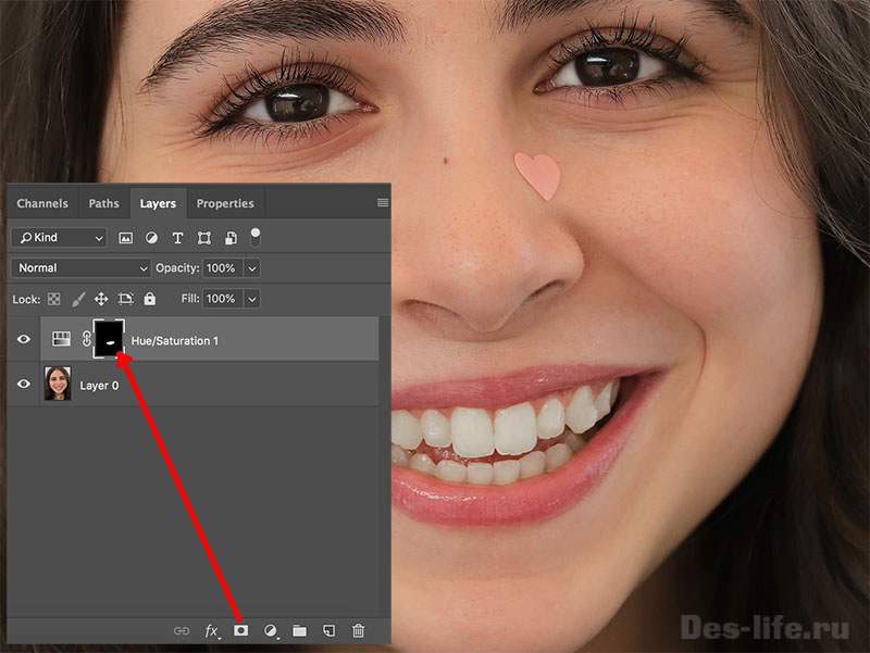 Как отбелить и выровнять зубы в Photoshop