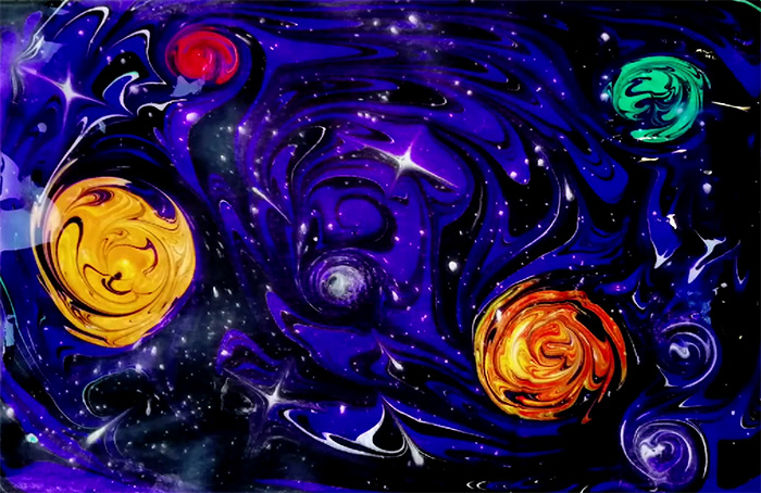 Нетрадиционные техники рисования - эбру