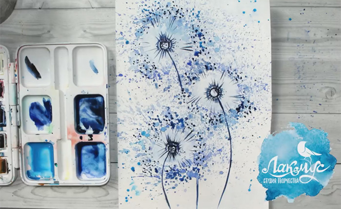 Нетрадиционная техника рисования набрызг