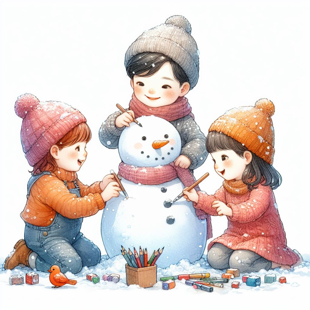 Самые веселые игры на улице зимой - снеговик